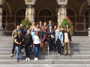 Participants of the summer school during the Groningen city tour